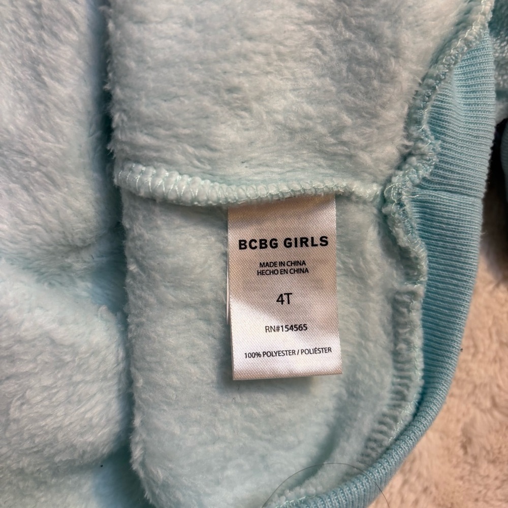 BCBG Girls Outfit Size 4T Girls Pants 2 Tops Butterfly Floral Aqua, White, Navy - Picture 10 of 10